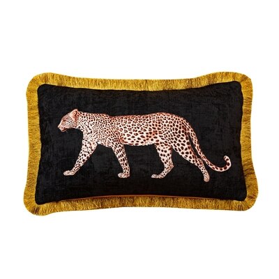 Leopard Cushion Cover Decorative Lumbar Pillow Case Vintage Artistic Tiger Tassel Luxury Bolster Home Sofa Chair Bed Coussin