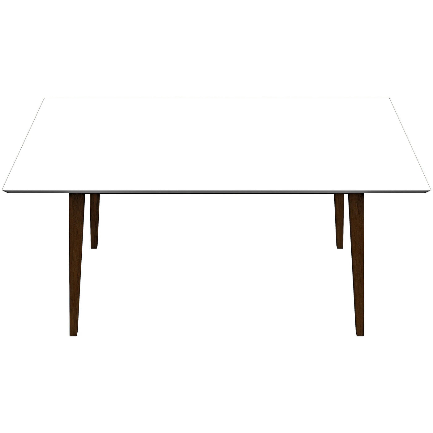 Mid-Century Modern Large White Dining Table
