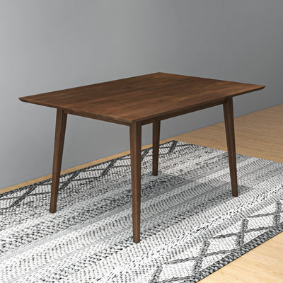 Mid-Century Modern Solid Wood Walnut Small Dining Table