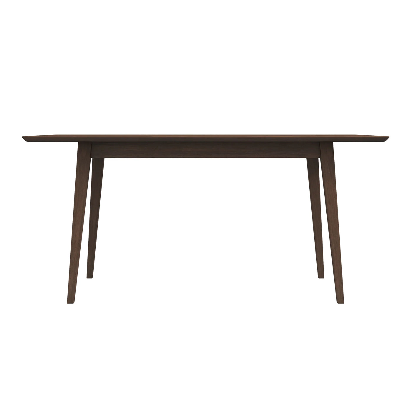 Mid-Century Modern Solid Wood Walnut Large Dining Table