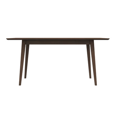 Mid-Century Modern Solid Wood Walnut Large Dining Table