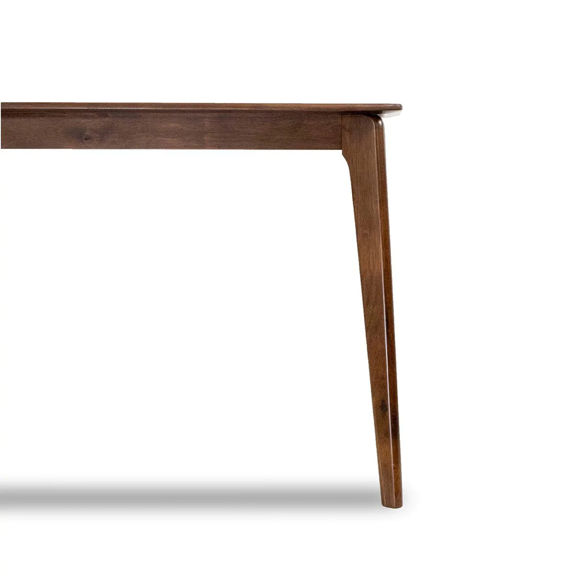 Sleek Mid-Century Modern Solid Wood Dining Table