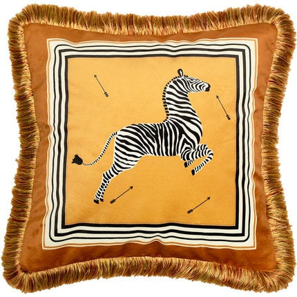 Luxury Italian Velvet Zebra Jungle Safari Cover Collection