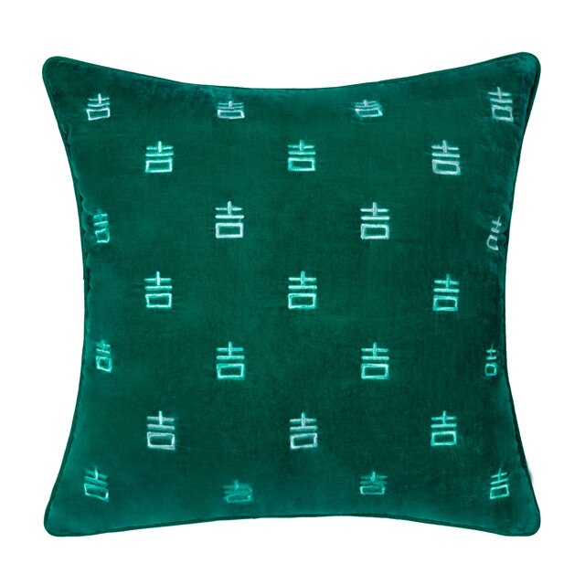 Luxury Embroidered Peacock and Peony Handmade Pillow Cover Collection