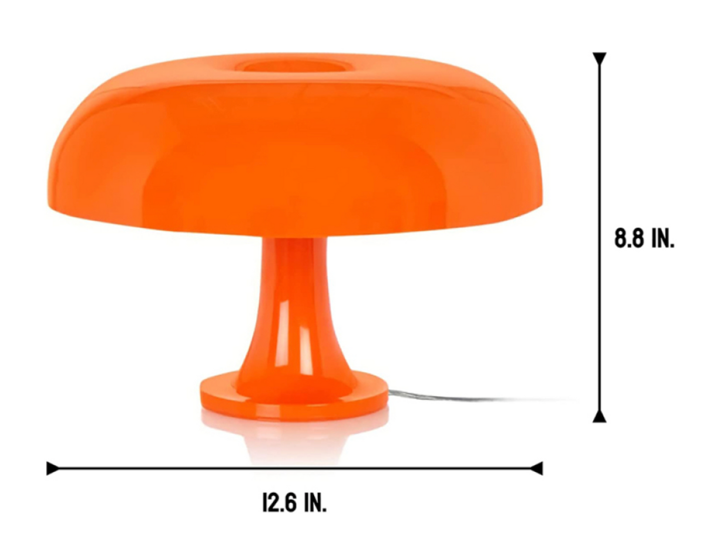 Modern Retro Italian Design Mushroom Table Lamp Acrylic Polycarbonate Minimalist Desk Lighting