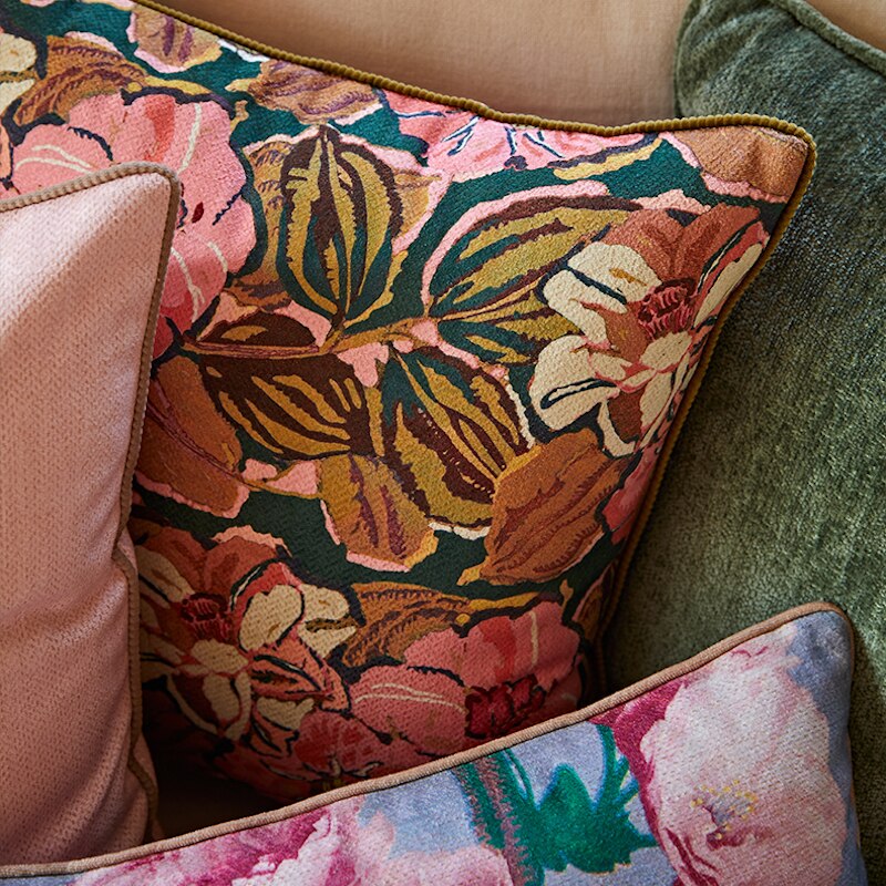 Southwestern Frida Peony Lilly Floral Summer Pillow Cover Collection