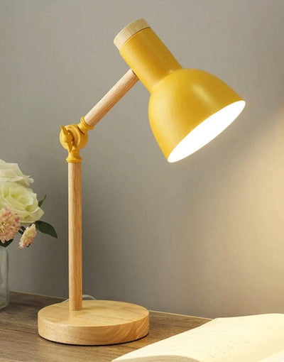 Modern Scandinavian Style Desk Lamp Wooden Nordic Design LED Reading Light